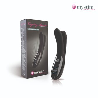 Mystim - Electrosex - Tingling Aparte - E-stim Vibrator - Black