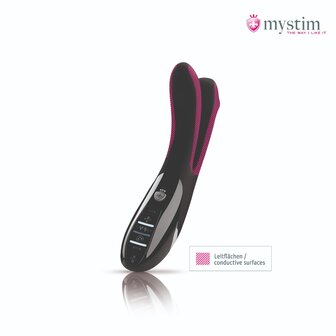 Mystim - Electrosex - Tingling Aparte - E-stim Vibrator - Black