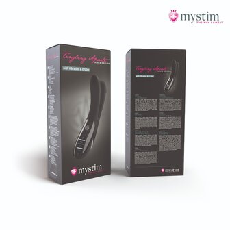 Mystim - Electrosex - Tingling Aparte - E-stim Vibrator - Black