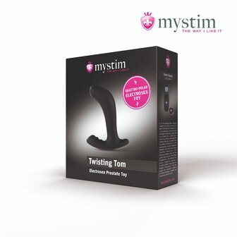 Mystim - Electrosex - Twisting Tom - Quatropolar E-stim Prostaat Buttplug - Zwart