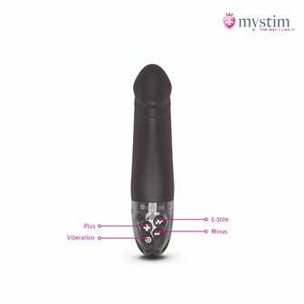 Mystim - Electrosex - Real Deal Neal - E-stim Vibrator - Black