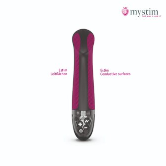 Mystim - Electrosex - Right On Ron - E-stim Vibrator - Black