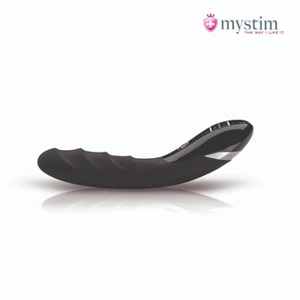 Mystim - Electrosex - Sizzling Simon - E-stim Vibrator - Black