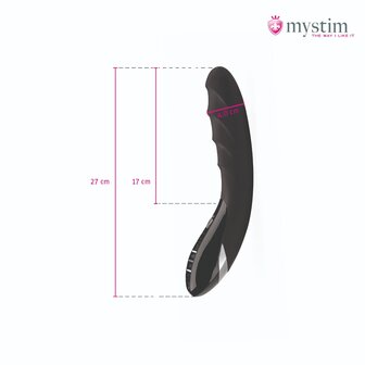 Mystim - Electrosex - Sizzling Simon - E-stim Vibrator - Black