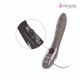 Mystim - Electrosex - Sizzling Simon - E-stim Vibrator - Black