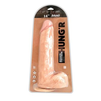 HUNG&#039;R - Bruno - Dildo - Lichte huidskleur - 36 cm - &Oslash; 7.7 cm