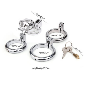 Brutus Spider - Kuisheidskooi - Metalen Peniskooi - Steel Chastity Cage