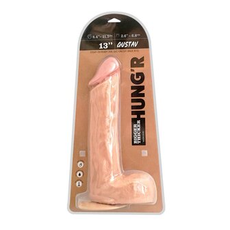 HUNG&#039;R - Gustav - Dildo - Lichte huidskleur - 33 cm - &Oslash; 6.8 cm