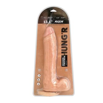 HUNG&#039;R - Maxim - Dildo Lichte huidskleur - 33.5 cm - &Oslash; 6.6 cm