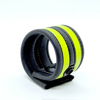 665 - Ballstretcher - Neoprene Ball Strap - Neon Groen - Neoprene Racer Ball Strap - Neon Green