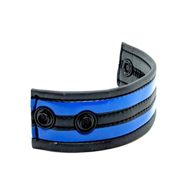 665 - Ballstretcher - Neoprene Racer Ball Strap - Zwart/Blauw