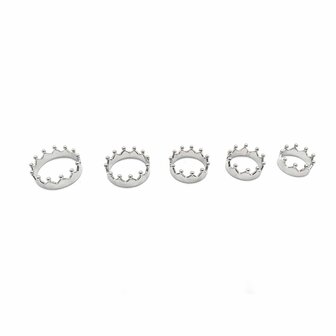 Black Label - RVS Cock Crown - Diameter 38 mm