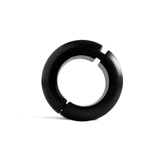 Black Label - Donut Ballstretcher - 30 x 35 mm - RVS - Mat Zwart