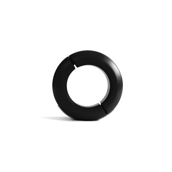 Black Label - Donut Ballstretcher - 30 x 35 mm - RVS - Mat Zwart