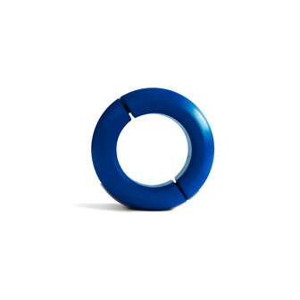 Black Label - Donut Ballstretcher - 20 x 35 mm - RVS - Mat Blauw