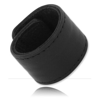 Black Label - Lederen Ballstretcher met Klittenband - 25 mm breed