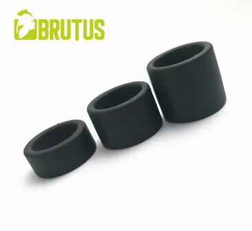 Brutus - Ball Stretcher - Squeezer Liquid Silicone Ball Tugger - Zwart - Diameter 40 mm