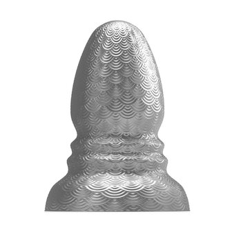 Stretch&#039;r - Ripple - XXL Buttplug - Gun Metal Zilver - Maat XL