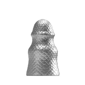 Stretch&#039;r - Scaly - XXL Buttplug - Gun Metal Zilver - Maat M