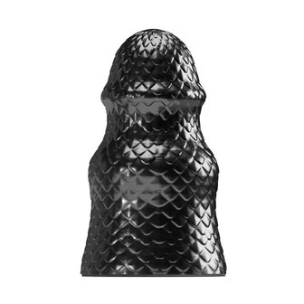 Stretch&#039;r - Scaly - XXL Buttplug - Zwart Metallic - Maat XL