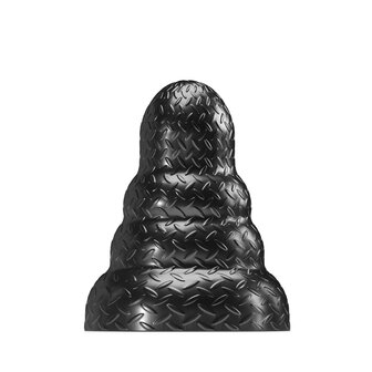 Stretch&#039;r - Tripole - XXL Buttplug - Zwart Metallic - Maat M