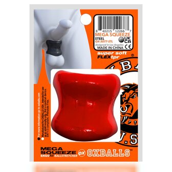 Oxballs - Mega Squeeze - Rekbare Ballstretcher - TPR - Rood