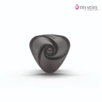 Mystim - Electrosex - Heart&#039;s Desire - E-stim Clitoris Opleg Vibrator - Zwart