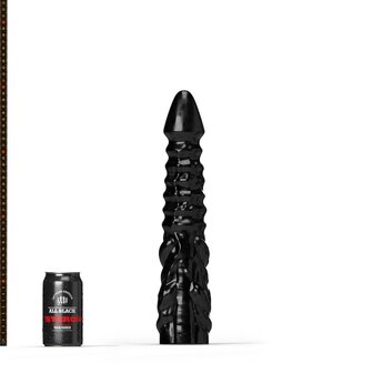 All Black Stero&iuml;d - Allez - Dildo - 34 x 7 cm - Zwart