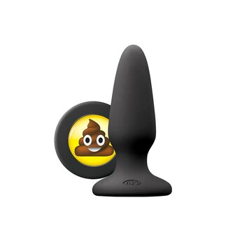 Moji&#039;s - SHT - Buttplug met Emoji - Medium - Zwart