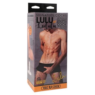 Vac-U-Lock Signature Cocks - Lulu of Leolulu - Dildo - 20,3 cm - Ultraskyn/TPE