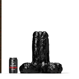 All Black Stero&iuml;d - Gape, Set, and Match - Dildo - 30 x 13 cm - Zwart