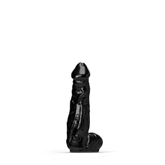 All Black Stero&iuml;d - Bodybuilder - Dildo - 33 x7 cm - Zwart