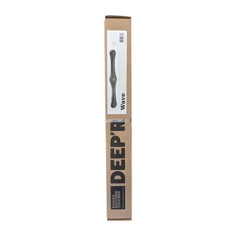 DEEP&#039;R - Wave - Dubbele Dildo - Zwart - 59 cm x &Oslash; 4.00 - 8.00 cm