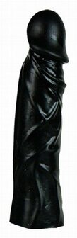 BP Toys - Dildo - Dildo zonder Balzak - Zwart - 18 cm