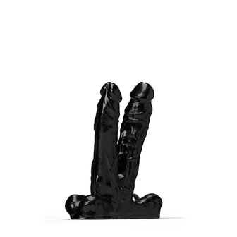 All Black Stero&iuml;d - Teamwork - Dildo - 34,5 x  7,2 cm - Zwart