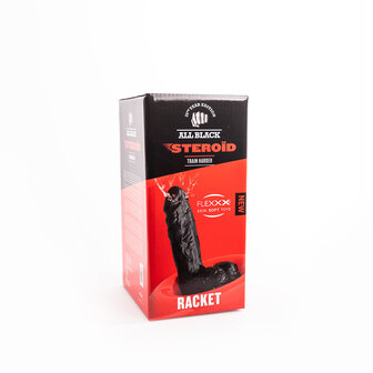 All Black Stero&iuml;d - Racket - Dildo - 34 x  9,7 cm - Zwart