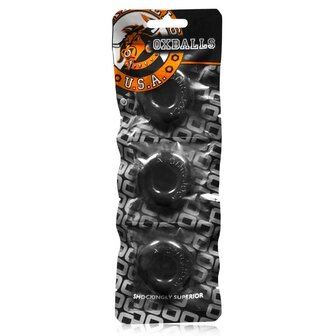 Oxballs - Ringer - Cockring - 3 stuks - Zwart