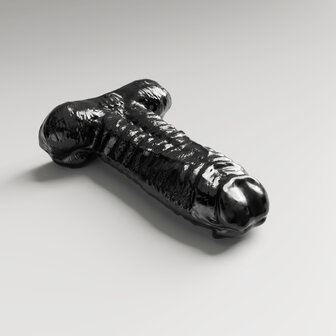 All Black Stero&iuml;d - The Personal Trainer - Dildo - 37 x 14,6 cm - Zwart