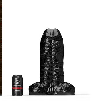 All Black Stero&iuml;d - The Personal Trainer - Dildo - 37 x 14,6 cm - Zwart