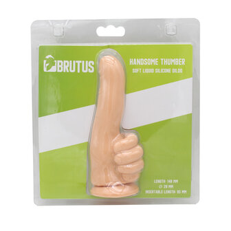 Brutus - Dildo - Siliconen Vuist Dildo - Lichte Huidskleur -  Handsome Thumber Dildo