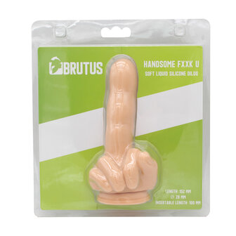 Brutus - Dildo - Handsome F*ck U Siliconen Dildo - Lichte Huidskleur - PVC