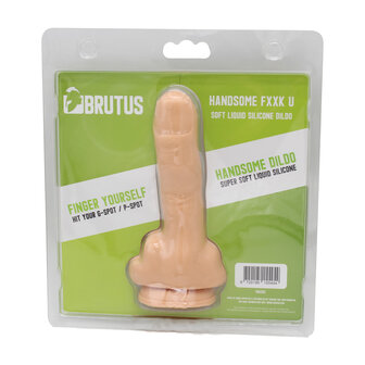 Brutus - Dildo - Handsome F*ck U Siliconen Dildo - Lichte Huidskleur - PVC