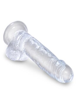 Pipedream - King Cock - Dildo met Balzak - 18 cm - Transparant