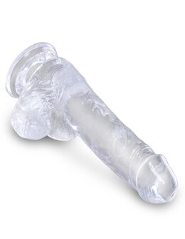 Pipedream - King Cock - Dildo met Balzak - 15 cm - Transparant