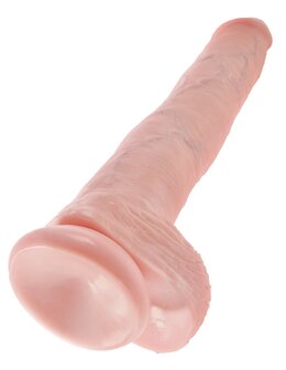 Pipedream - King Cock - Dildo met Balzak - 35,5 cm - Lichte Huidskleur