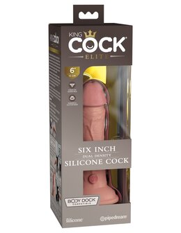 Pipedream - King Cock - Dual Density Dildo - 15 cm - Lichte Huidskleur