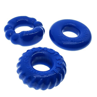 Oxballs - Bonemaker Cockring Set - 3 stuks - Blauw