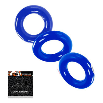 Oxballs - Willy - Cockring - 3 stuks - Blauw