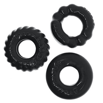 Oxballs - Bonemaker Cockring Set - 3 stuks - Zwart