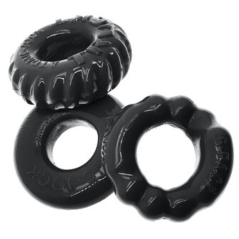 Oxballs - Bonemaker Cockring Set - 3 stuks - Zwart